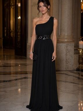 Ever Pretty One Shoulder Gown